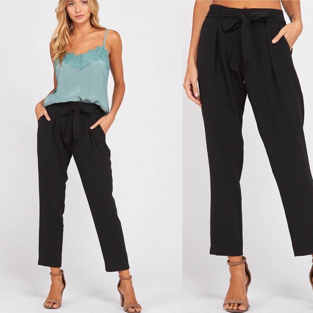 Cropped Black Dress Pants